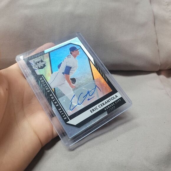 Eric Cerantola 2021 Panini Elite Extra Edition autographed holographic card #139 - Picture 10 of 13